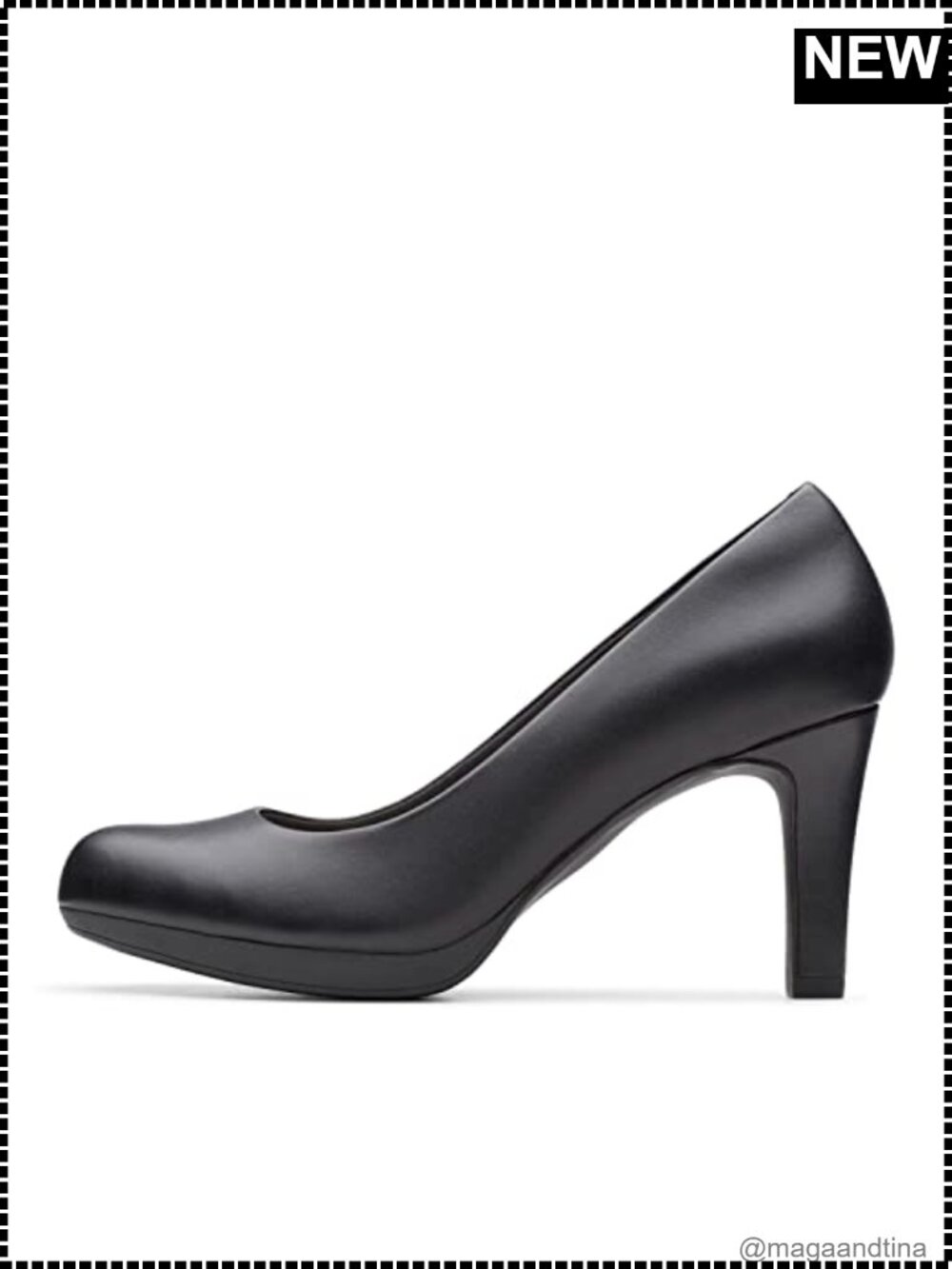 Clarks Women's Leather Pump 3.25 Inch Heel Ortholite Cushion Comfort Work Dress
